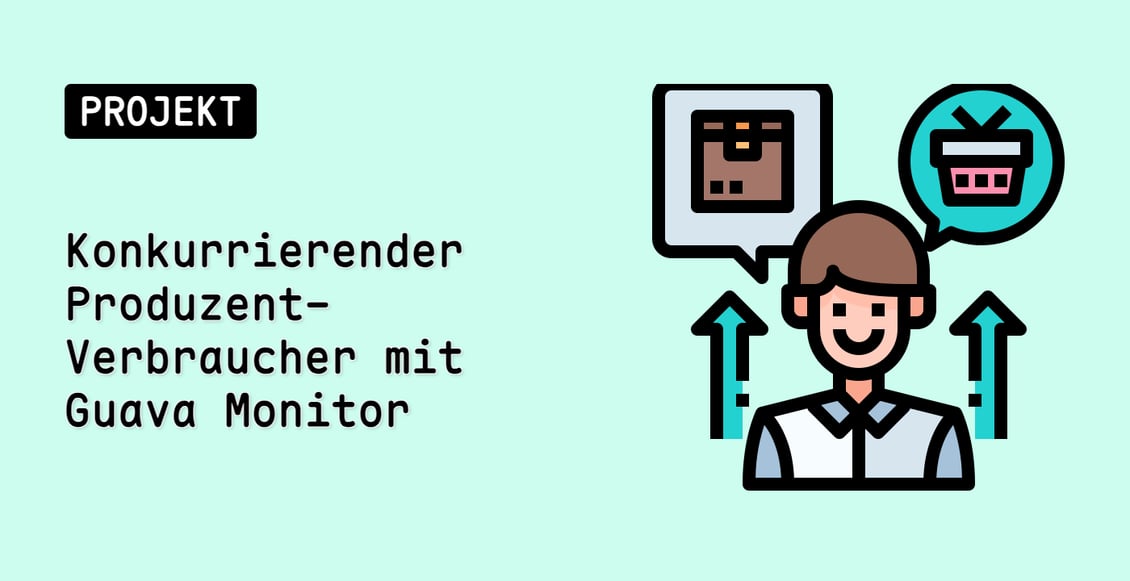 Konkurrierender Produzent-Verbraucher mit Guava Monitor