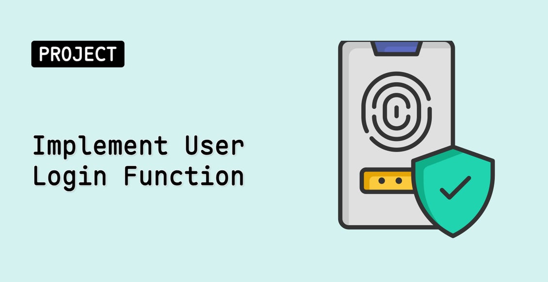 Implement User Login Function