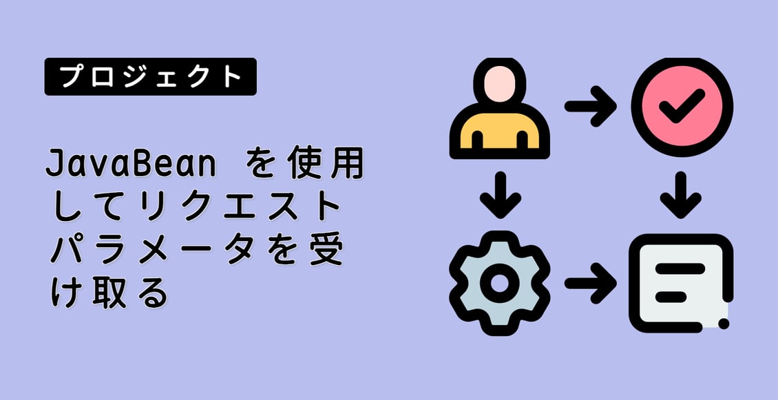 JavaBean を使用してリクエストパラメータを受け取る