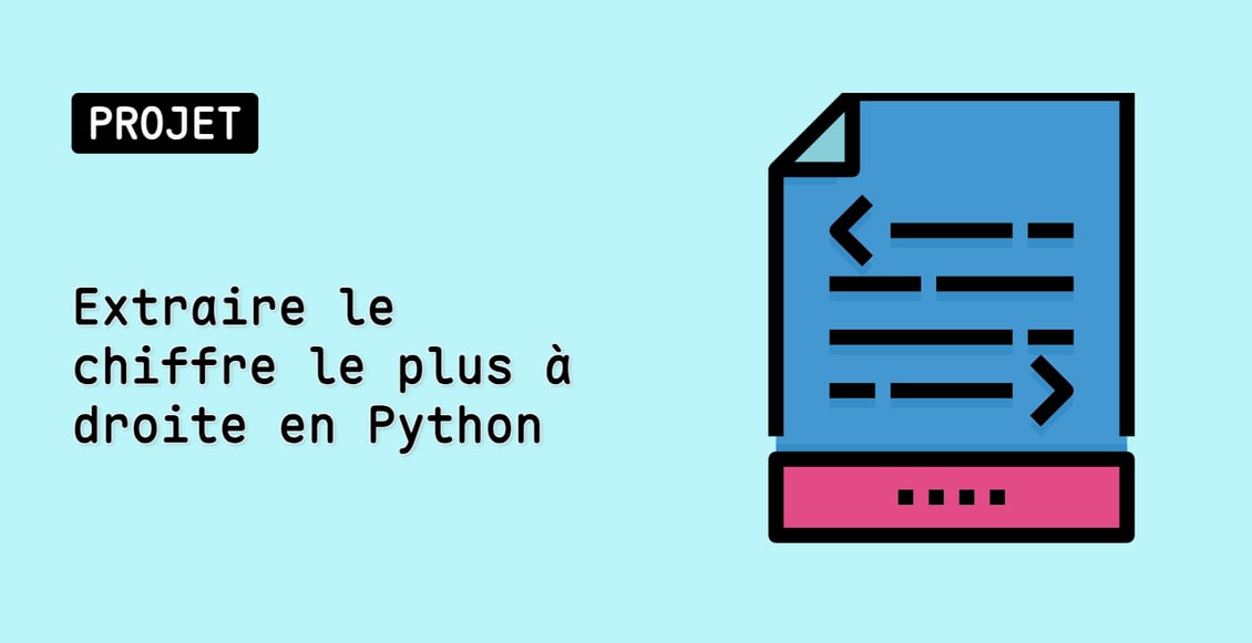 Extraire le chiffre le plus à droite en Python