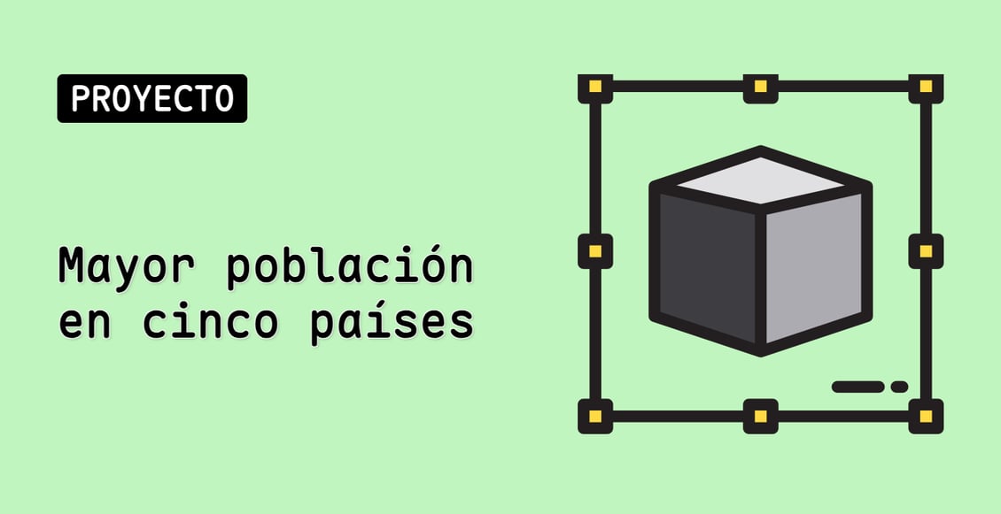 Mayor población en cinco países
