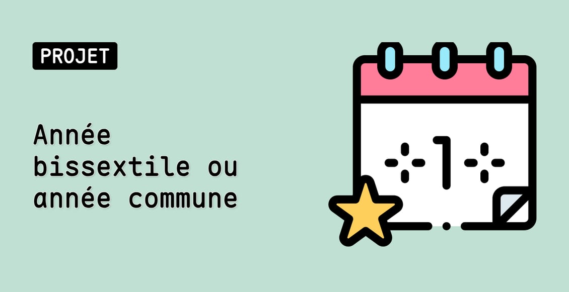Année bissextile ou année commune
