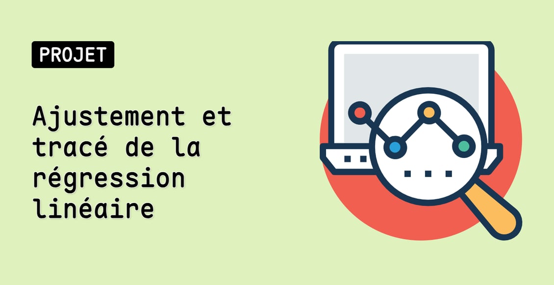 Ajustement et tracé de la régression linéaire