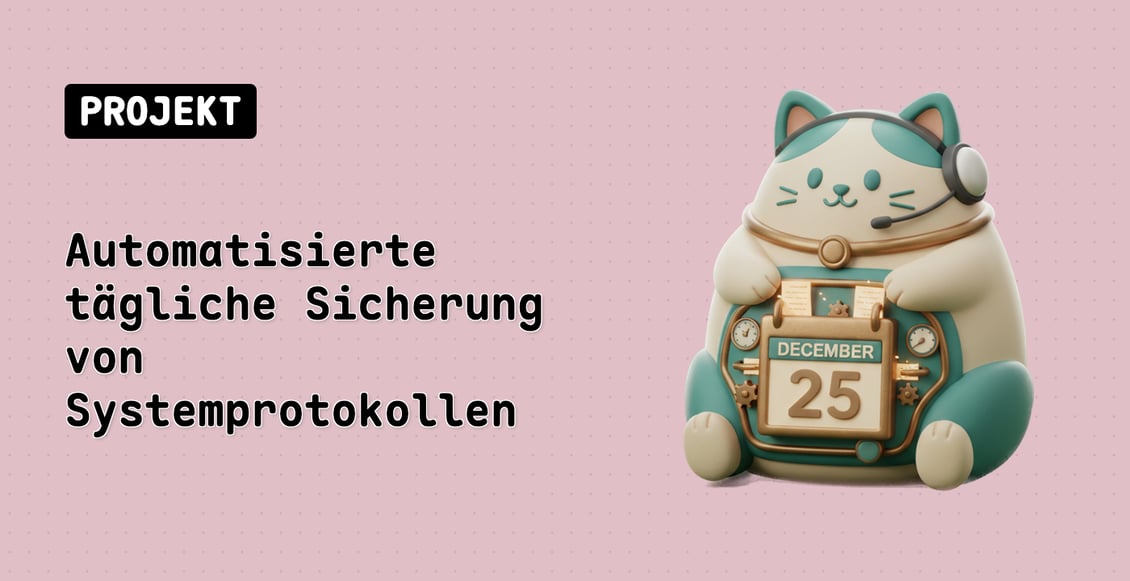 Automatisierte tägliche Sicherung von Systemprotokollen