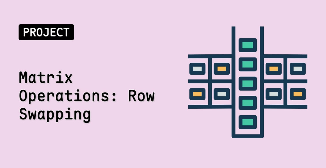 Matrix Operations: Row Swapping