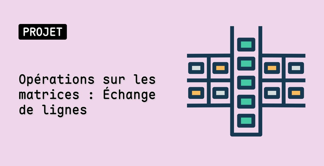 Opérations sur les matrices : Échange de lignes