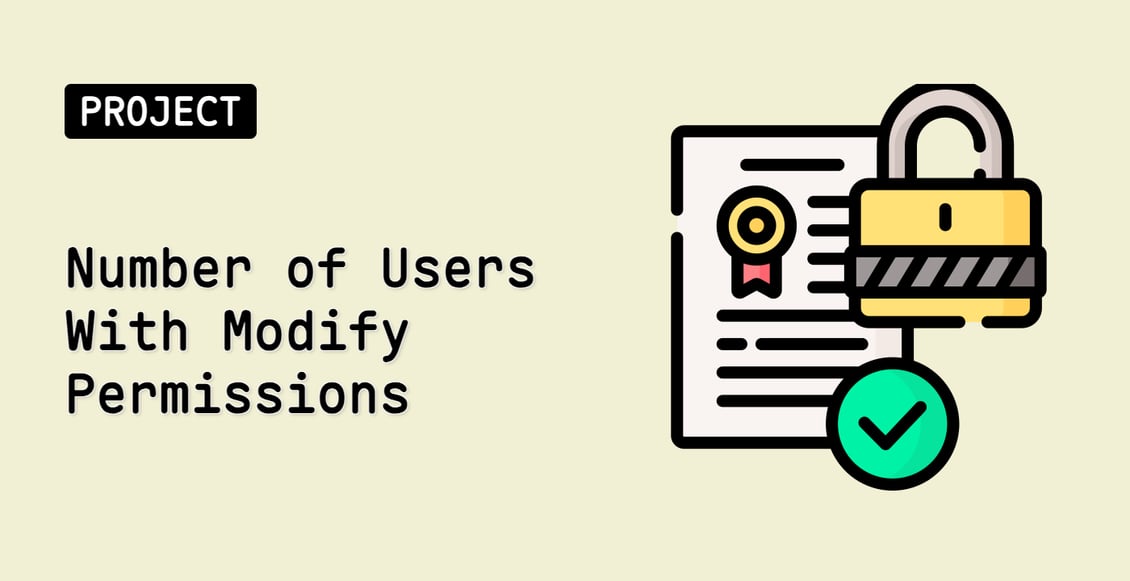 Number of Users With Modify Permissions