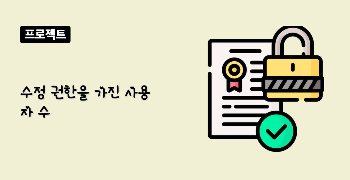 수정 권한을 가진 사용자 수