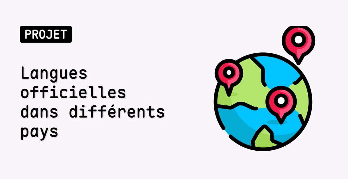 Langues officielles dans différents pays