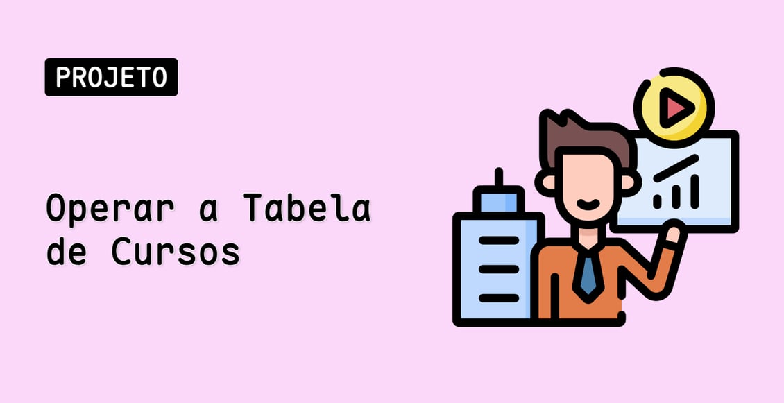 Operar a Tabela de Cursos