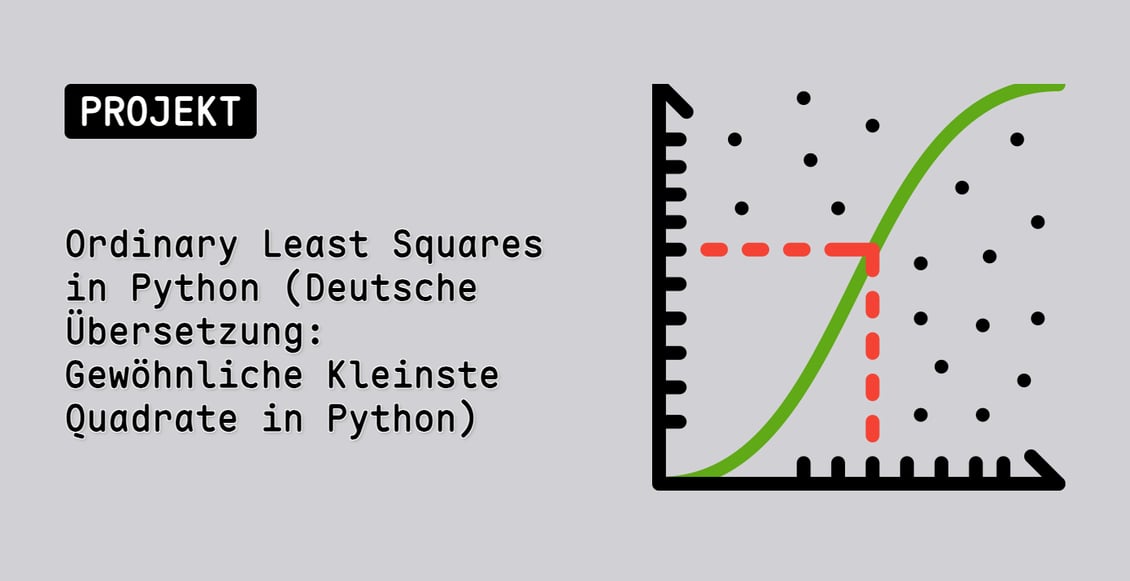 Ordinary Least Squares in Python (Deutsche Übersetzung: Gewöhnliche Kleinste Quadrate in Python)
