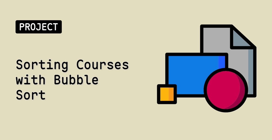 Sorting Courses with Bubble Sort