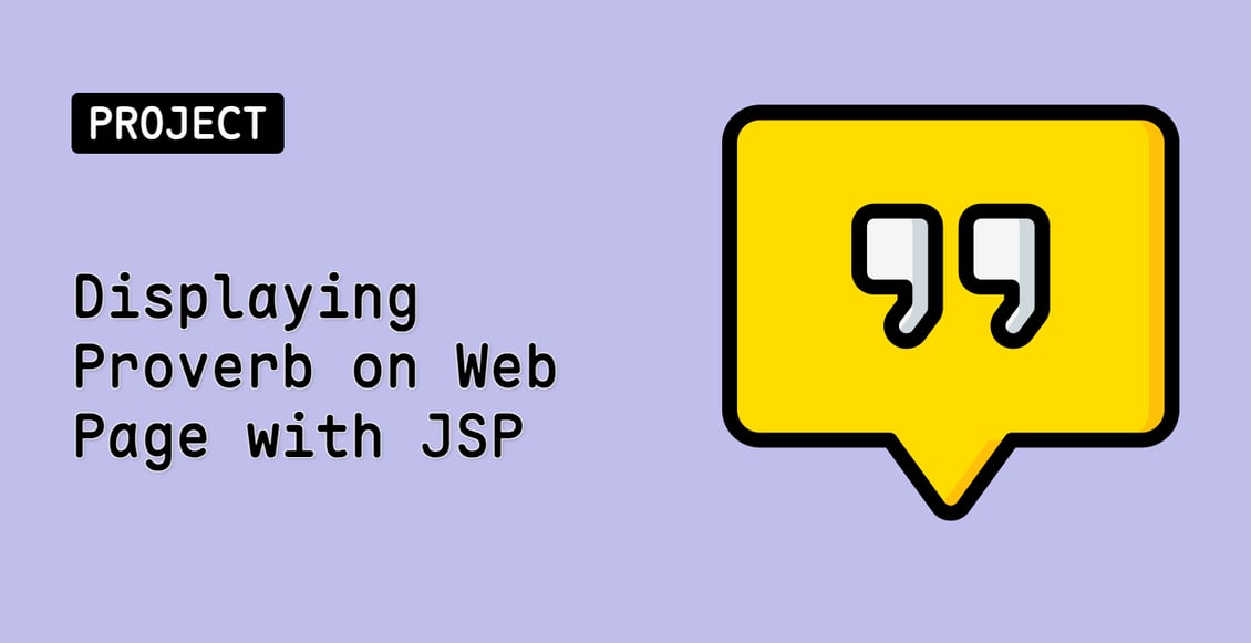 Displaying Proverb on Web Page with JSP