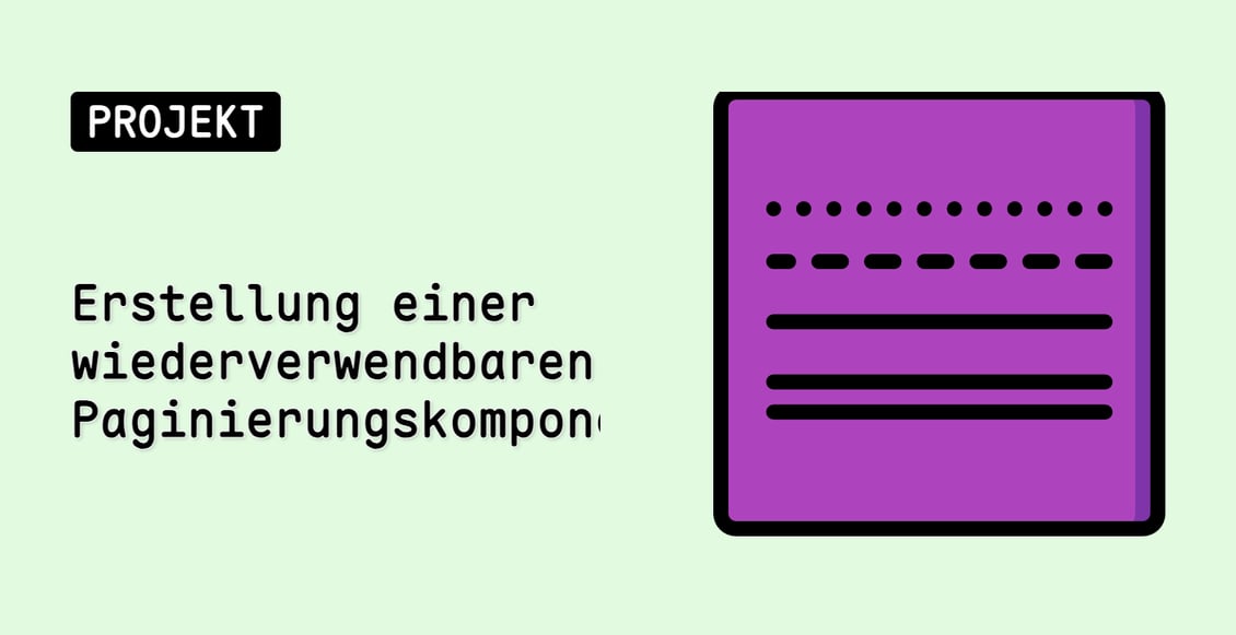 Erstellung einer wiederverwendbaren Paginierungskomponente