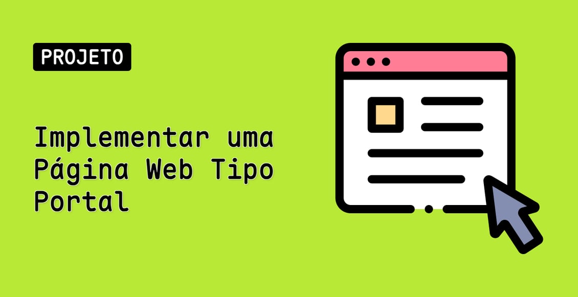 Implementar uma Página Web Tipo Portal