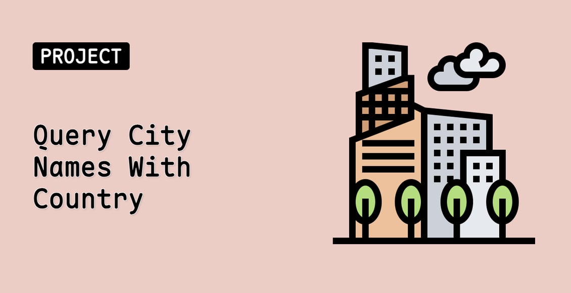 Query City Names With Country