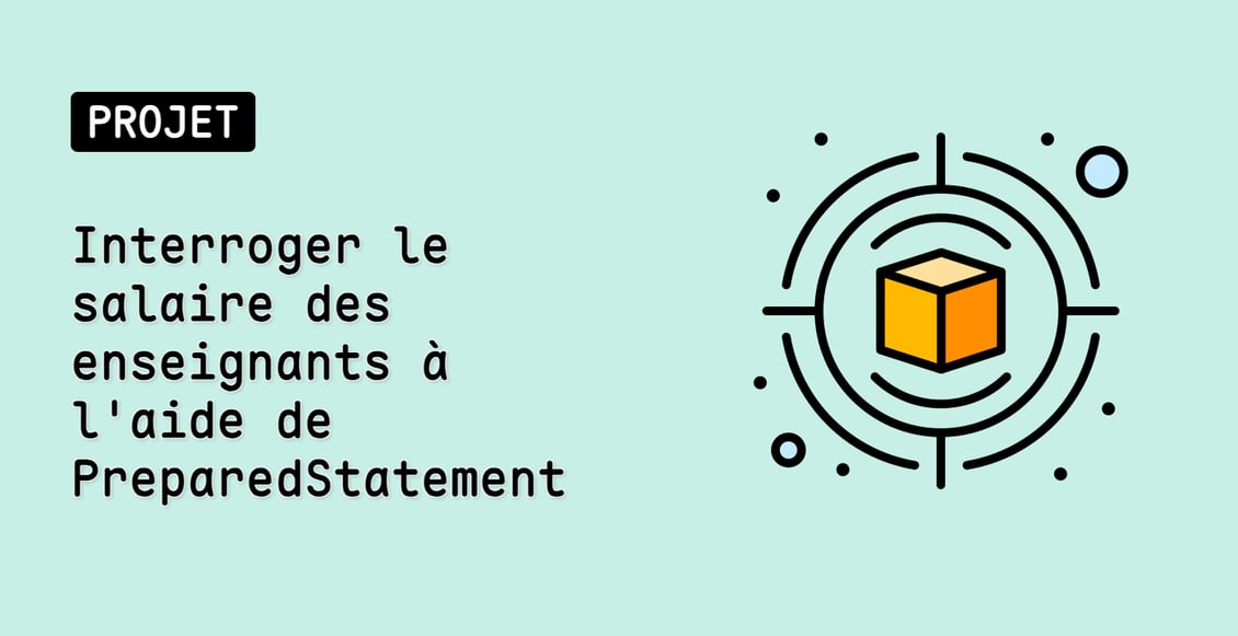 Interroger le salaire des enseignants à l'aide de PreparedStatement