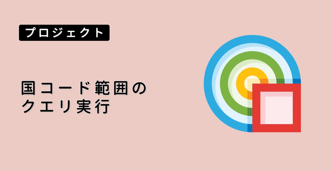 国コード範囲のクエリ実行