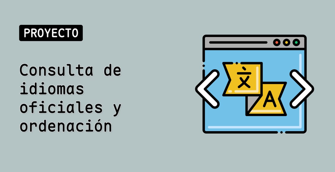 Consulta de idiomas oficiales y ordenación