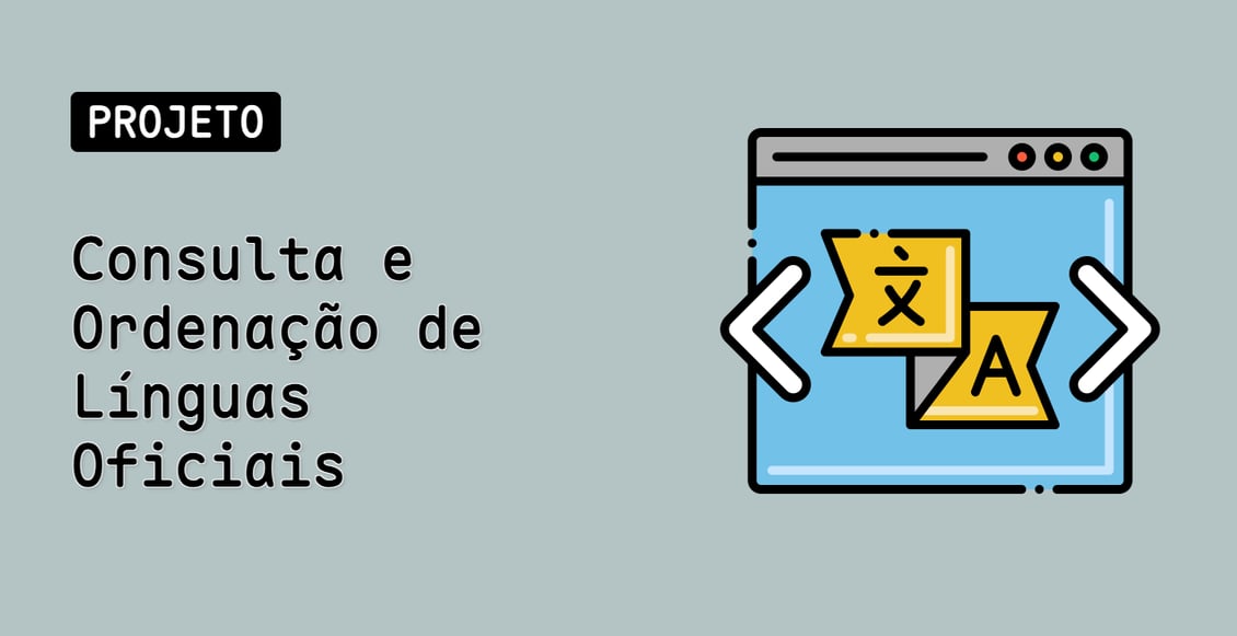 Consulta e Ordenação de Línguas Oficiais