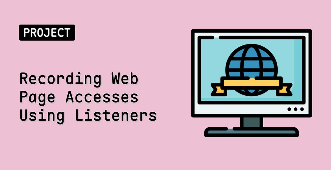 Recording Web Page Accesses Using Listeners