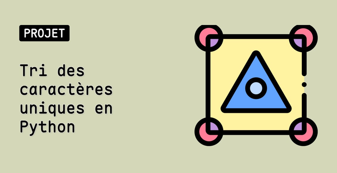 Tri des caractères uniques en Python