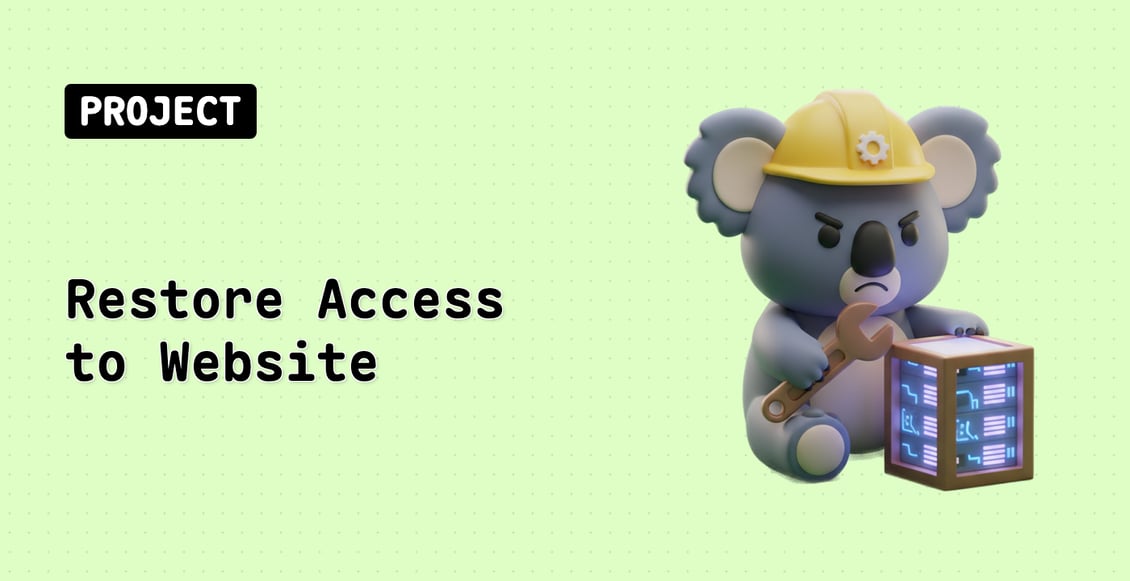 Restore Access to Website