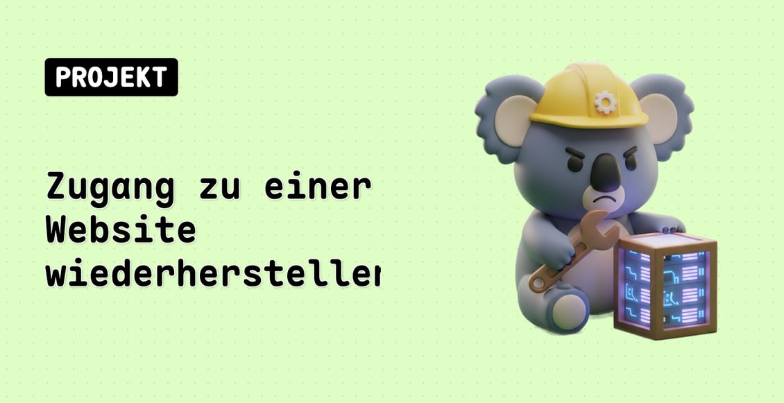 Zugang zu einer Website wiederherstellen