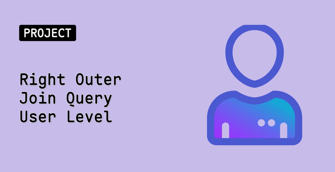 Right Outer Join Query User Level
