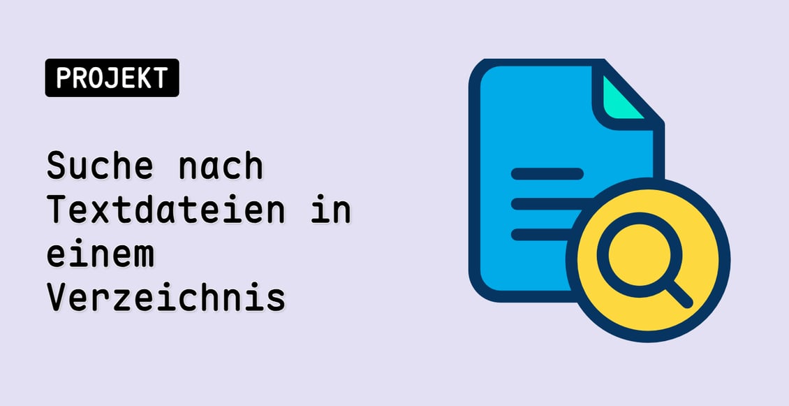 Suche nach Textdateien in einem Verzeichnis