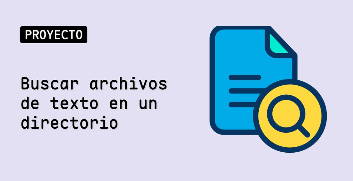 Buscar archivos de texto en un directorio