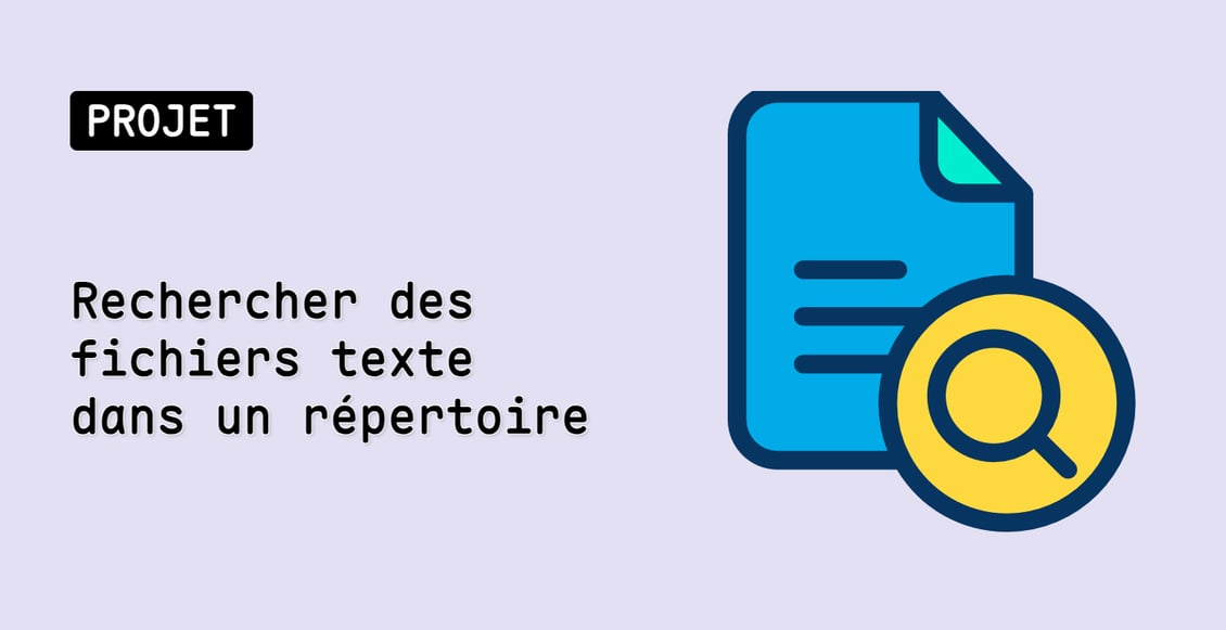 Rechercher des fichiers texte dans un répertoire