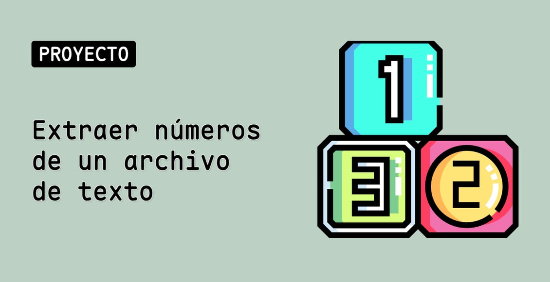 Extraer números de un archivo de texto