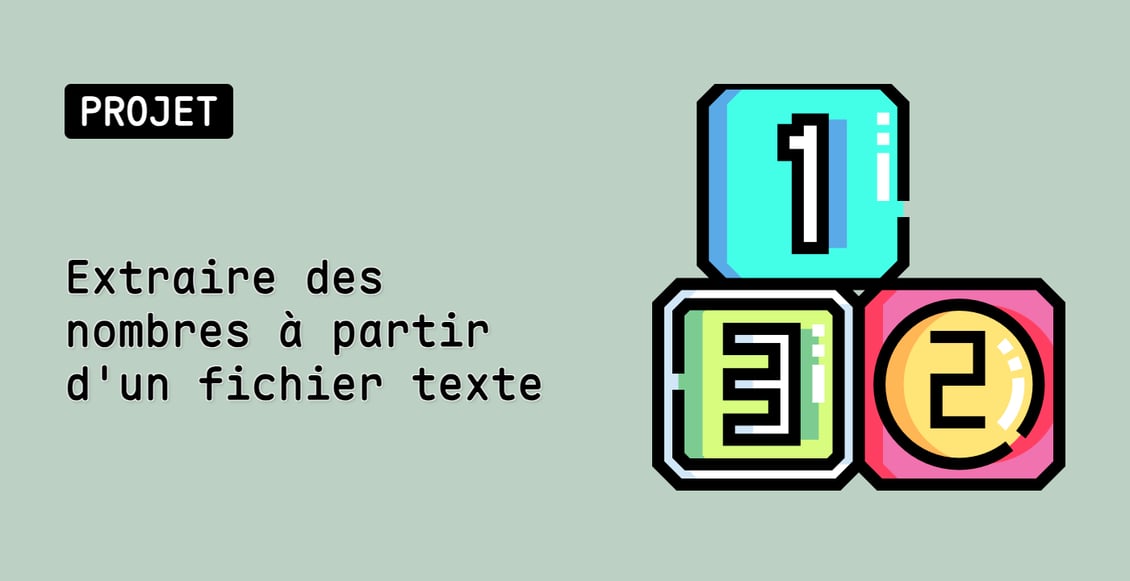 Extraire des nombres à partir d'un fichier texte