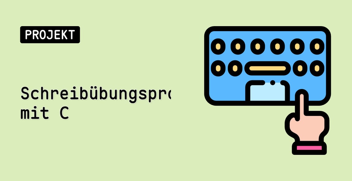 Schreibübungsprogramm mit C