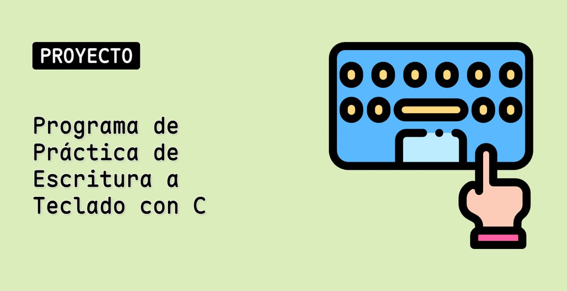 Programa de Práctica de Escritura a Teclado con C