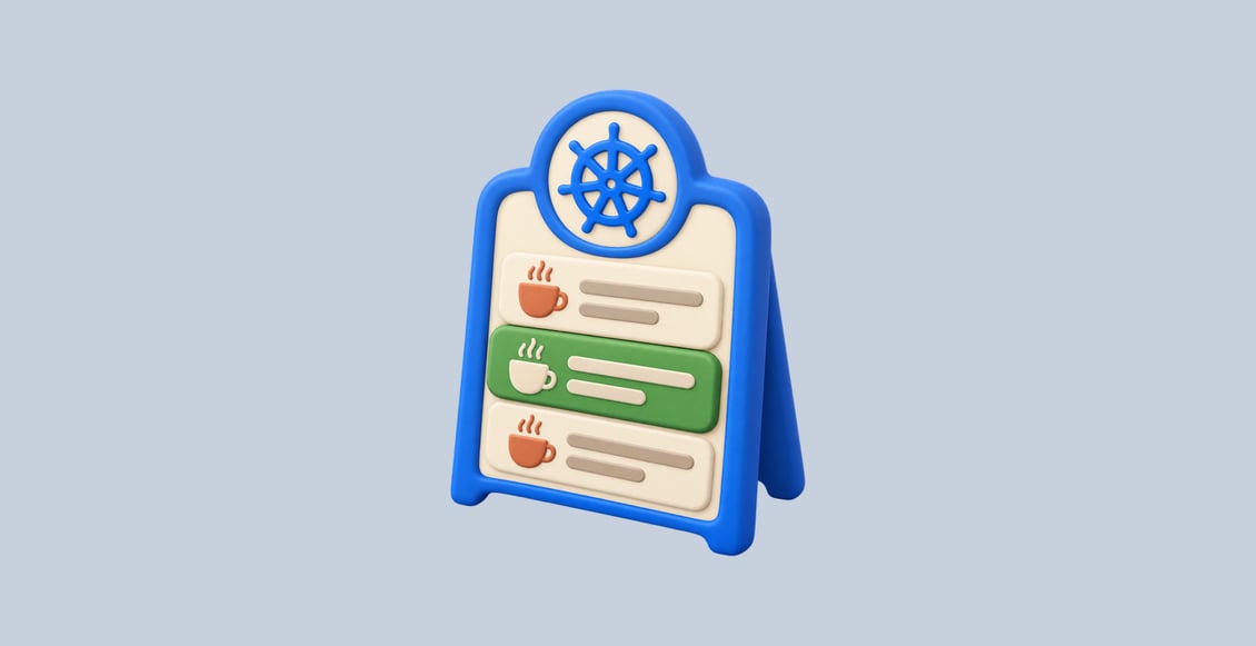 Mettre à jour le menu d’un café sur Kubernetes