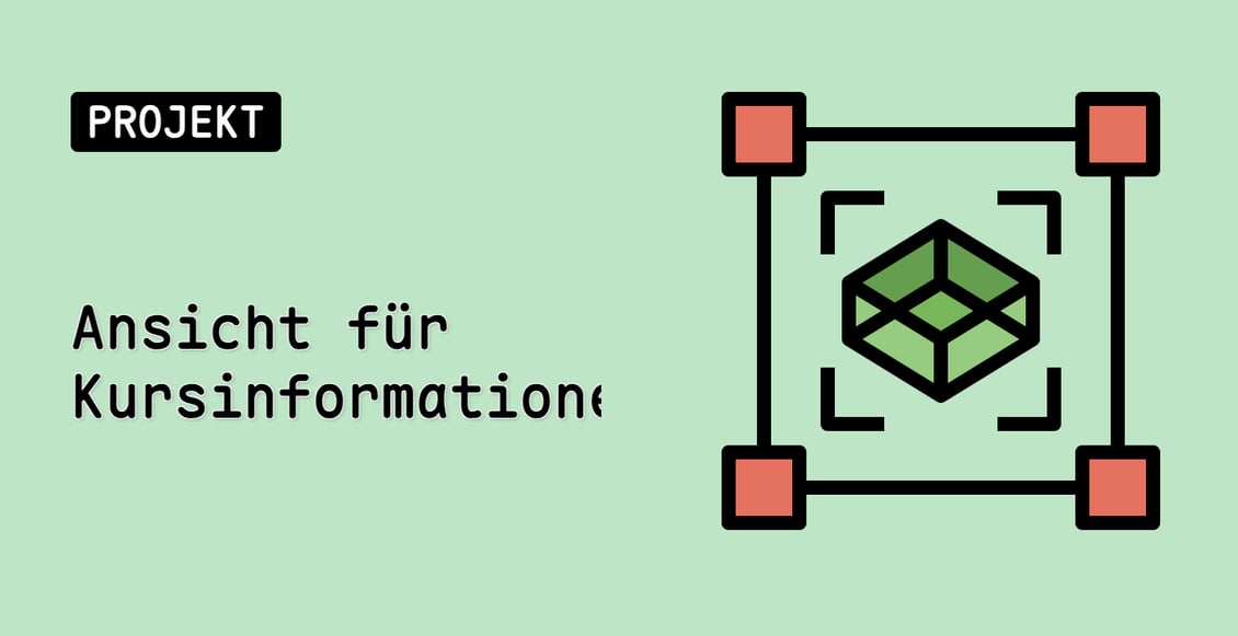 Ansicht für Kursinformationen