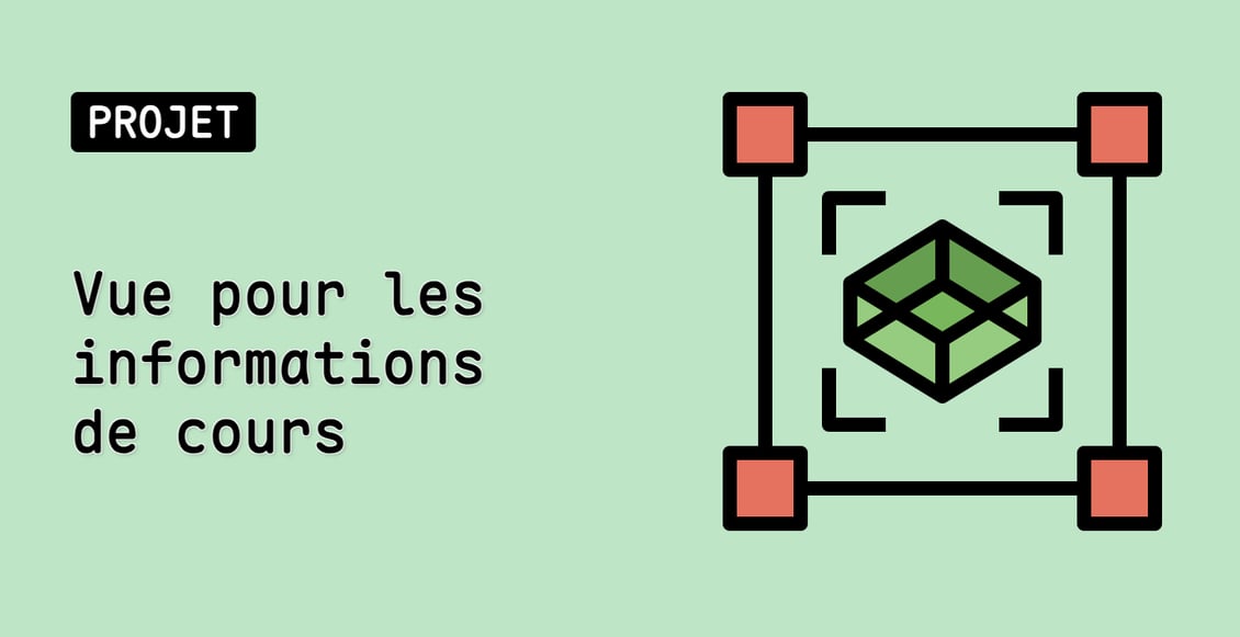 Vue pour les informations de cours