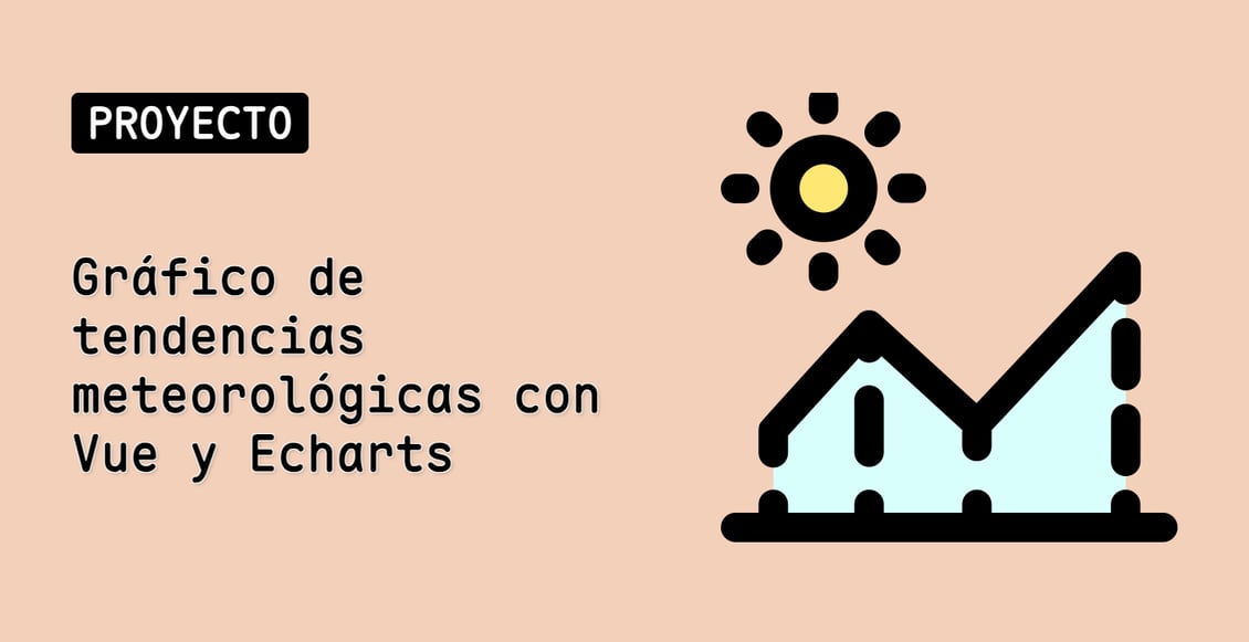 Gráfico de tendencias meteorológicas con Vue y Echarts