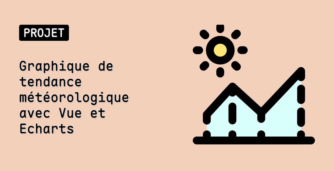 Graphique de tendance météorologique avec Vue et Echarts