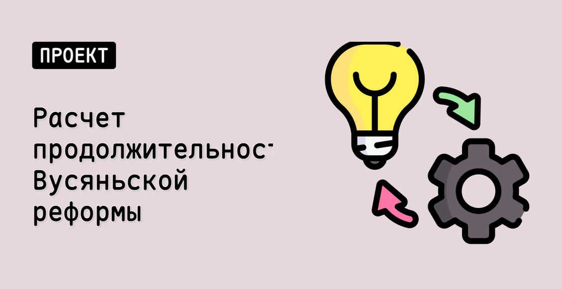 Расчет продолжительности Вусяньской реформы