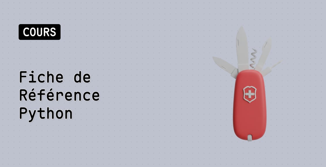 Fiche de Référence Python