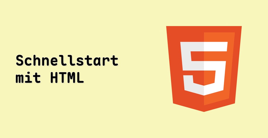 Schnellstart mit HTML