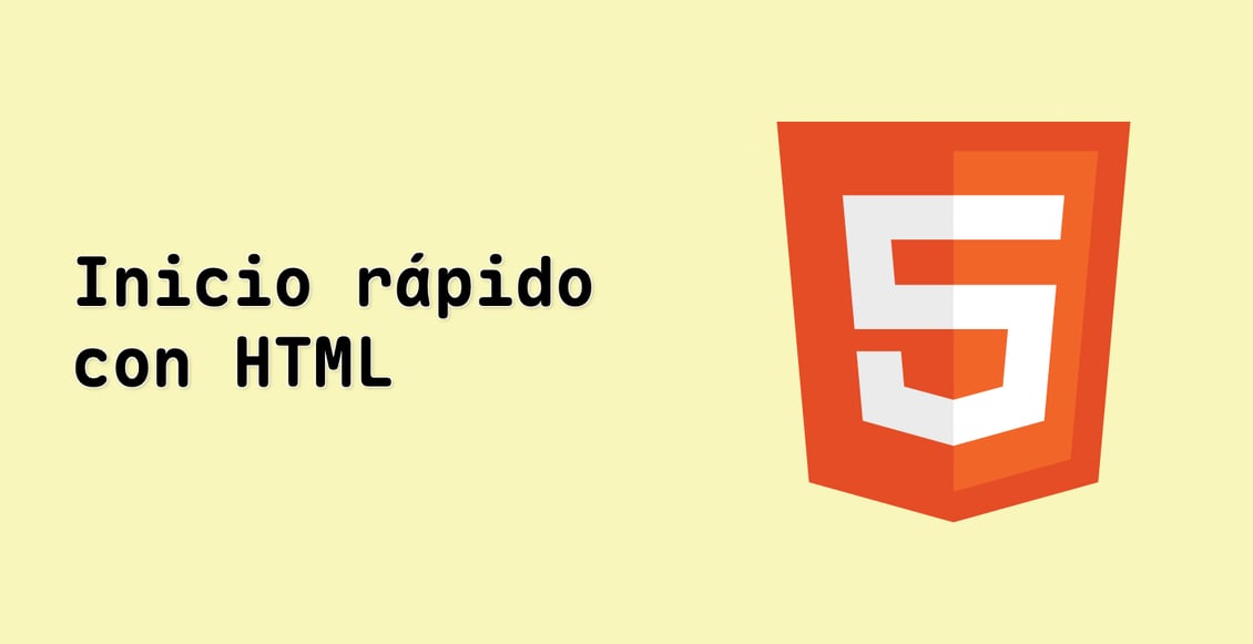 Inicio rápido con HTML