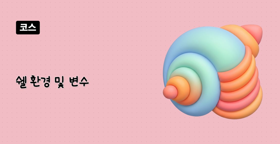 쉘 환경 및 변수