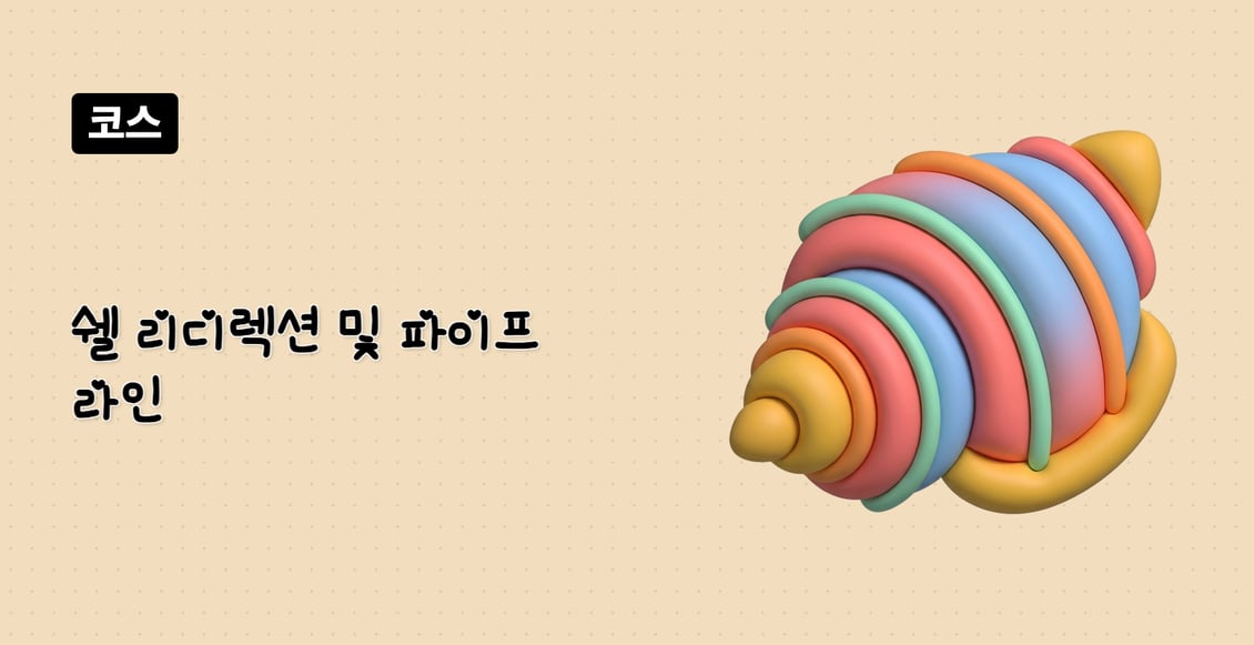 쉘 리디렉션 및 파이프라인