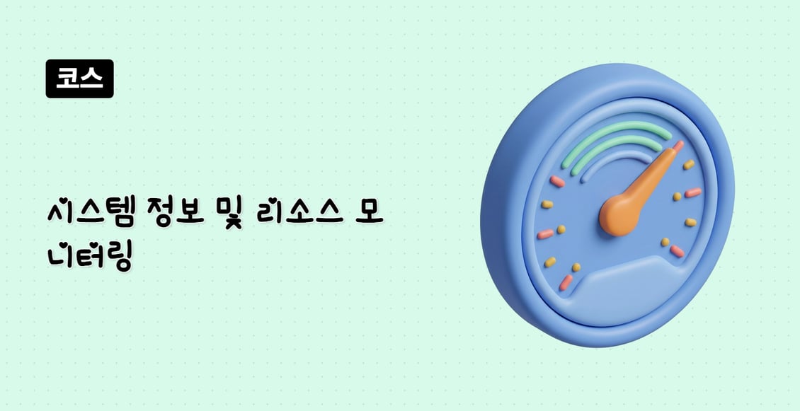 시스템 정보 및 리소스 모니터링