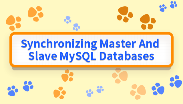 Synchronizing Master and Slave MySQL Databases